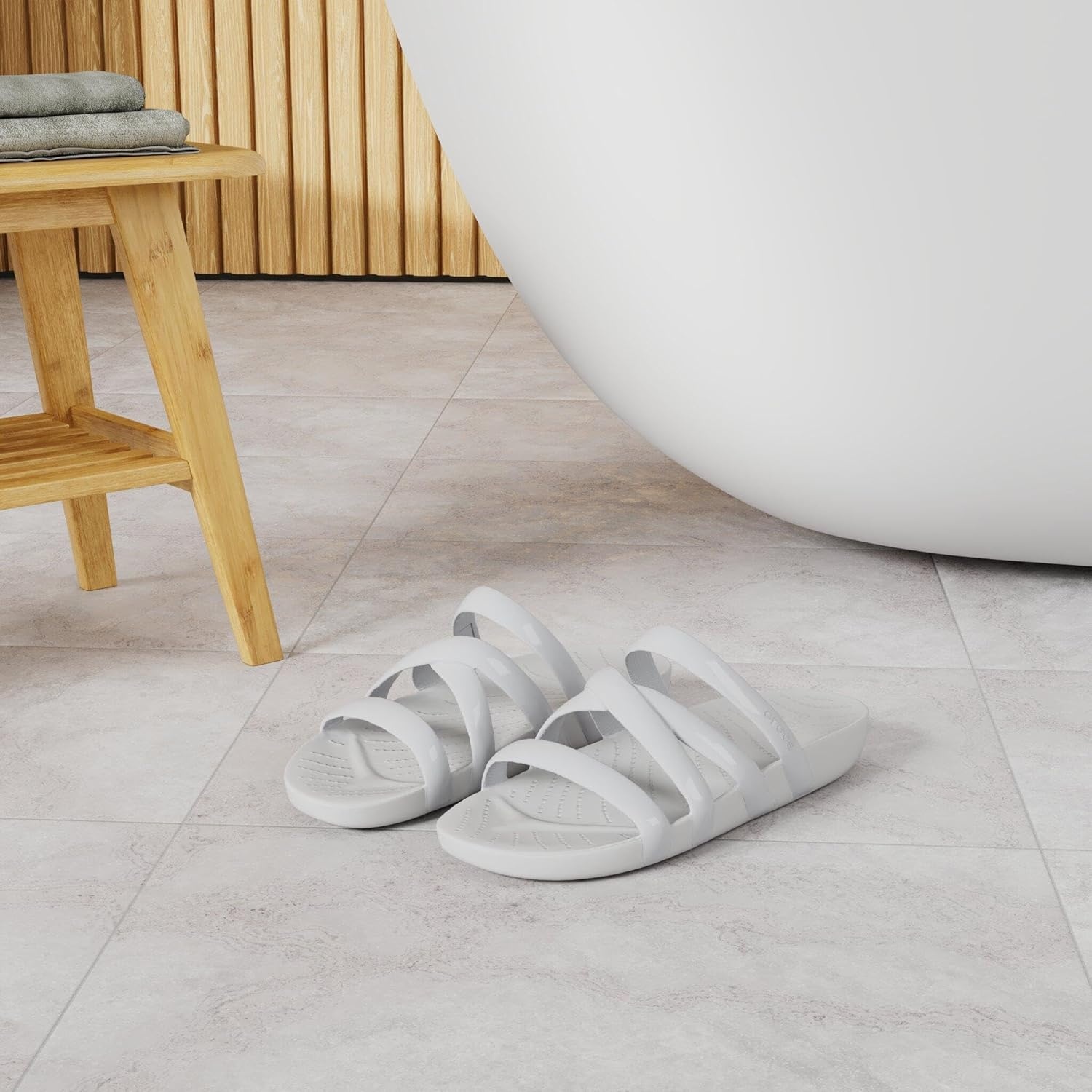 image:imageCrocs Womens Splash Strappy SandalsWhite
