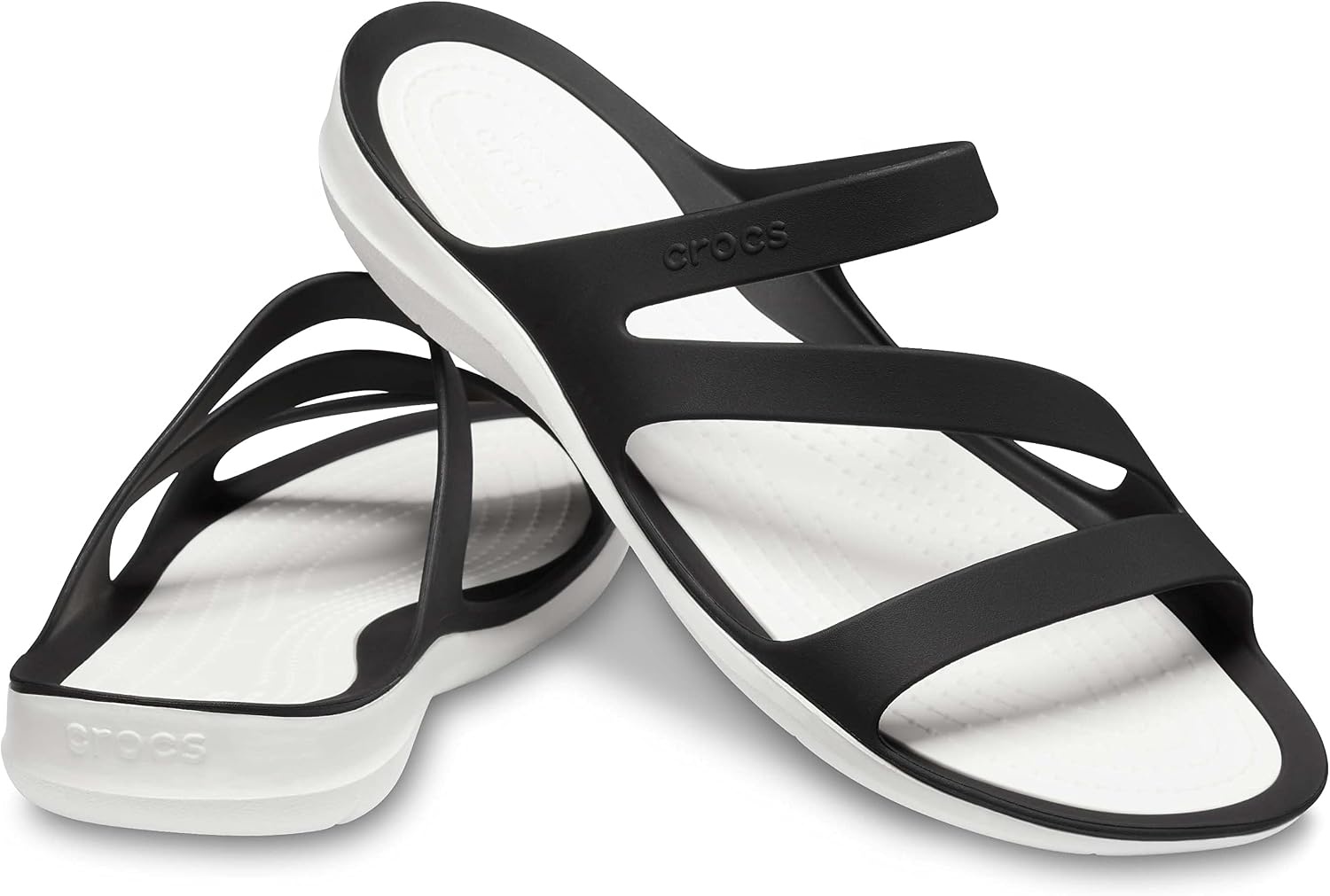image:imageCrocs Womens Swiftwater SandalsBlackWhite