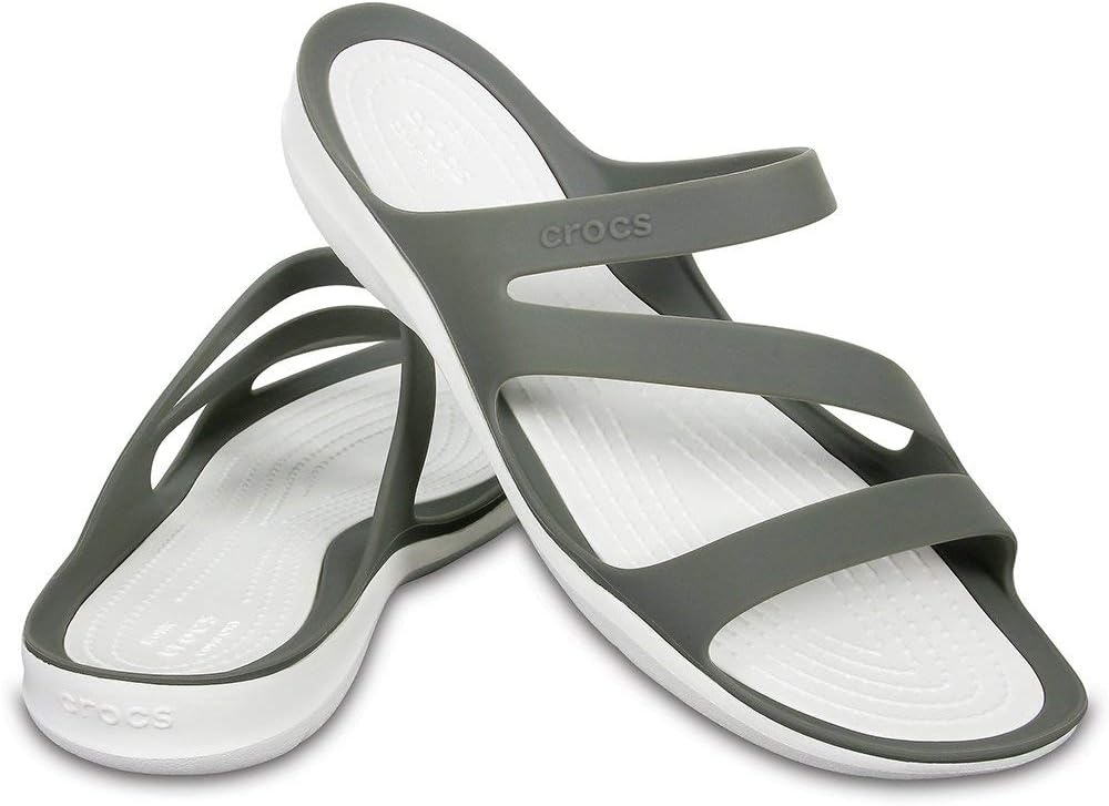 image:imageCrocs Womens Swiftwater SandalsSmokeWhite