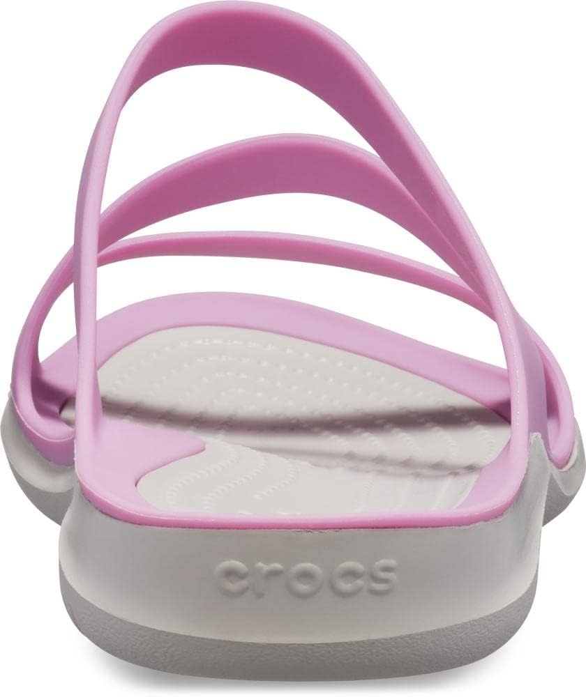 image:imageCrocs Womens Swiftwater SandalsViolet Pearl White
