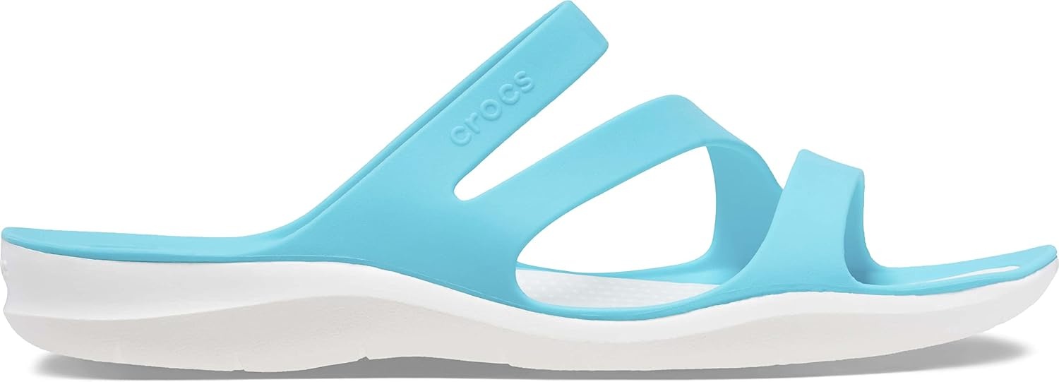 image:imageCrocs Womens Swiftwater SandalsWhiteDigital Aqua