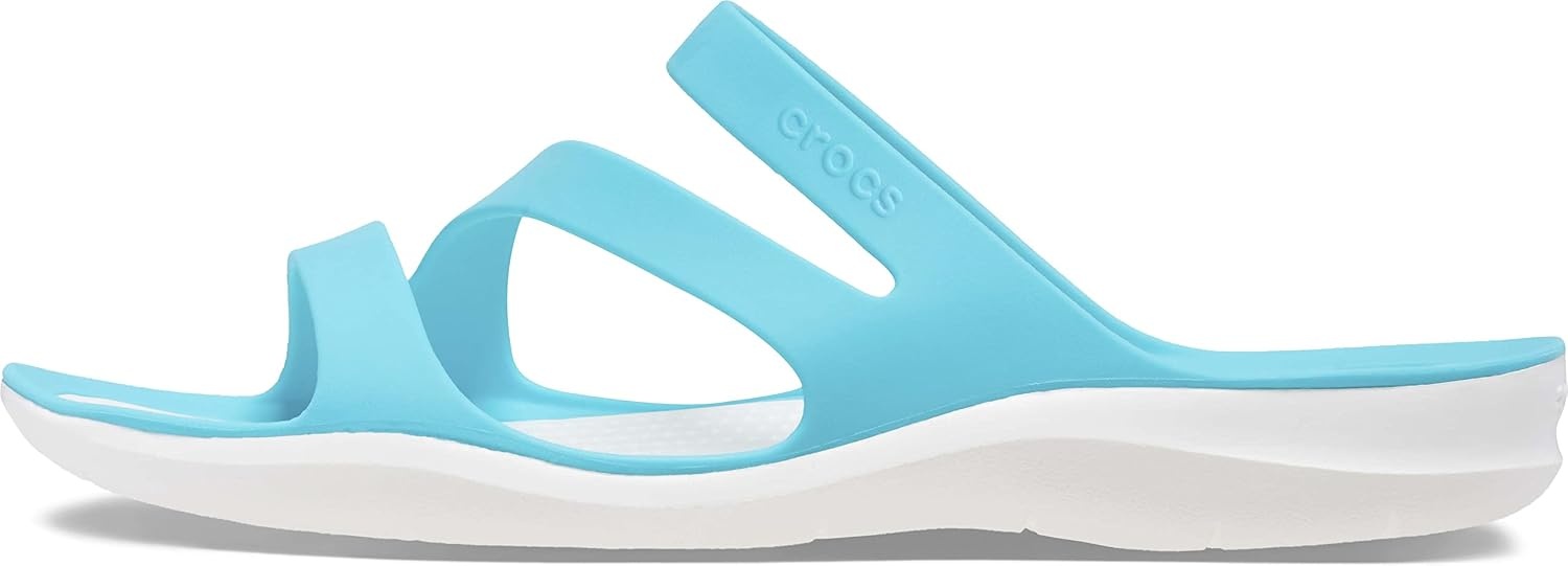 image:imageCrocs Womens Swiftwater SandalsWhiteDigital Aqua