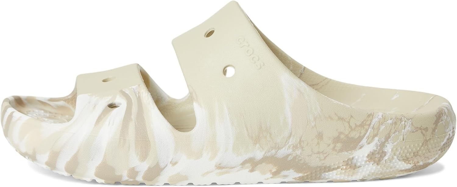 image:imageCrocs unisexadult Classic Marbled SandalsBoneMulti