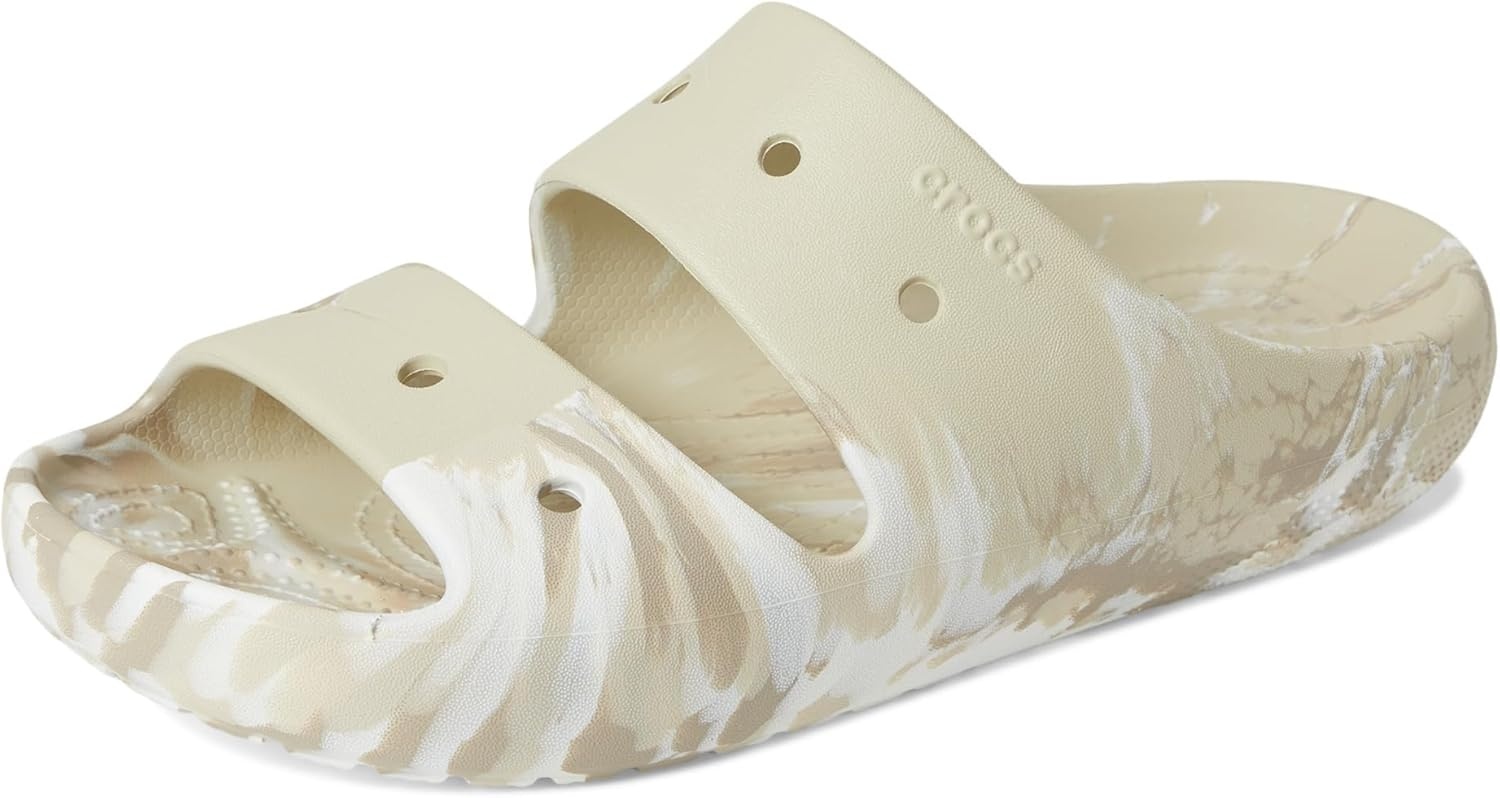 image:imageCrocs unisexadult Classic Marbled SandalsBoneMulti