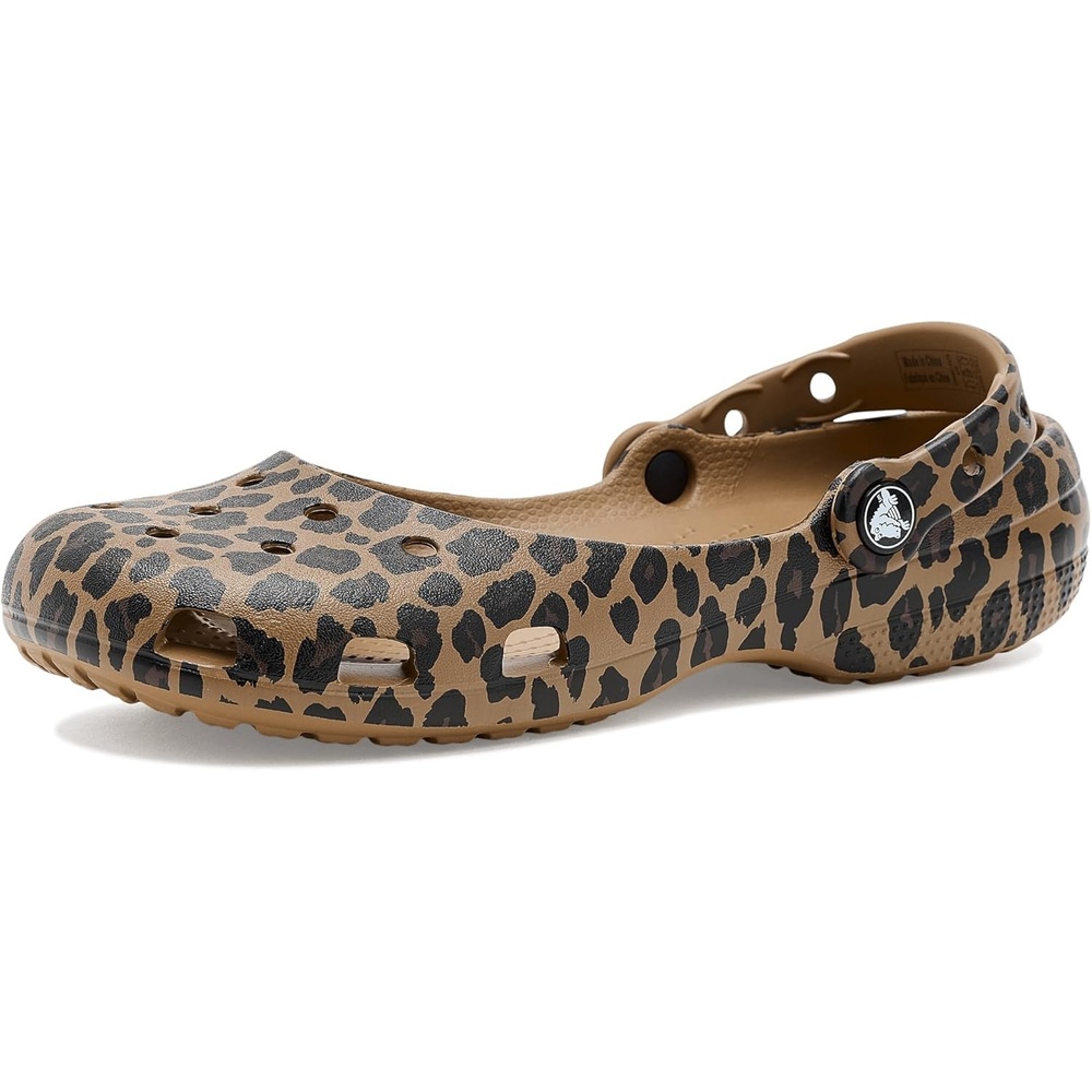image:imageCrocs Classic Ballet Ballet SlippersSepiaLeopard