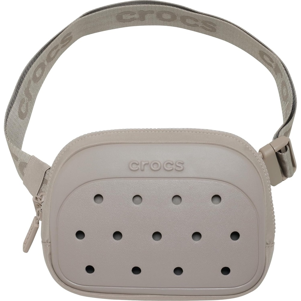 image:imageCrocs Classic Belt Waist Bag Customizable Fanny Pack Personalize with Jibbitz Charms Pink Milk One SizeTaupe