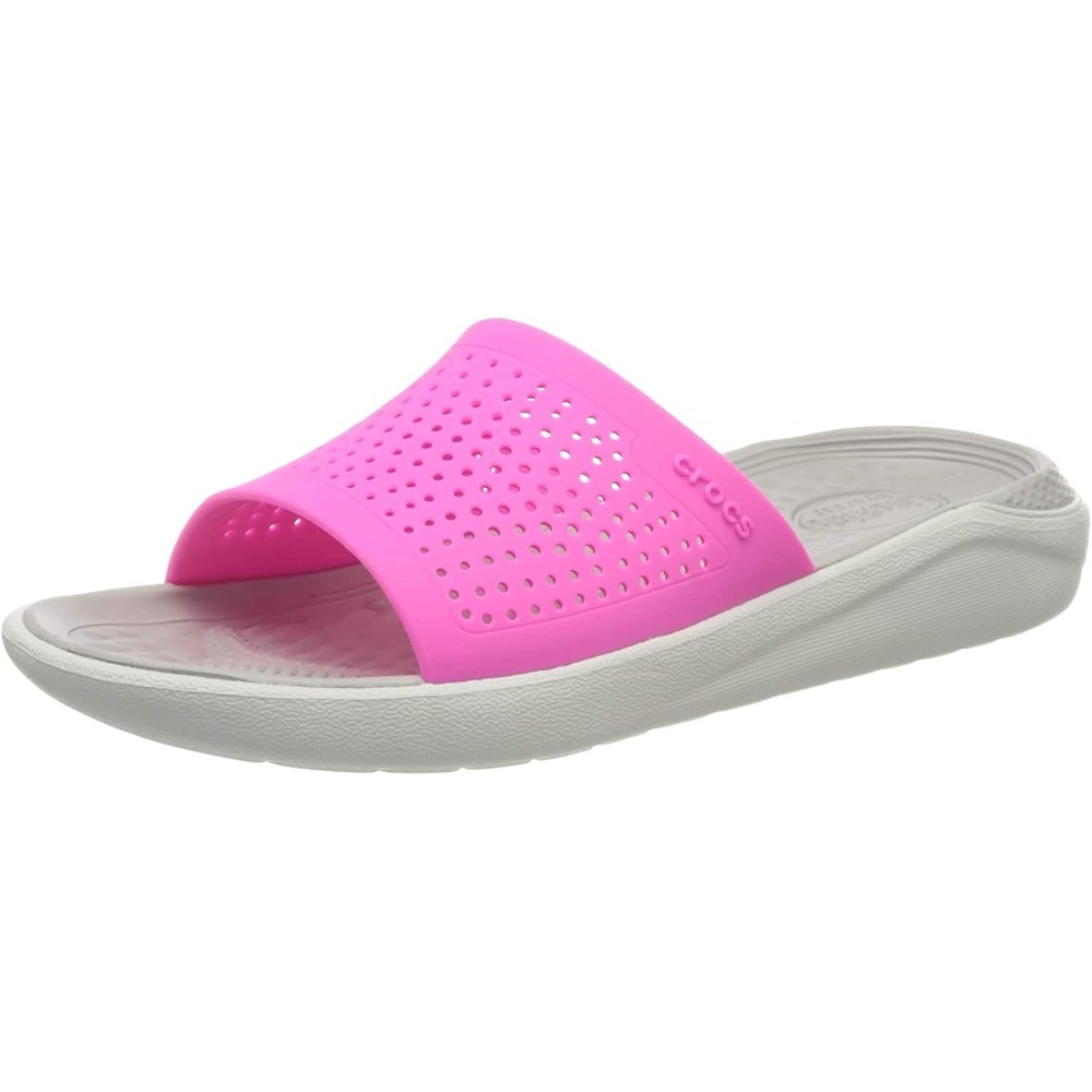 image:imageCrocs LiteRide SlidePink Electric Pink Almost White 6qv