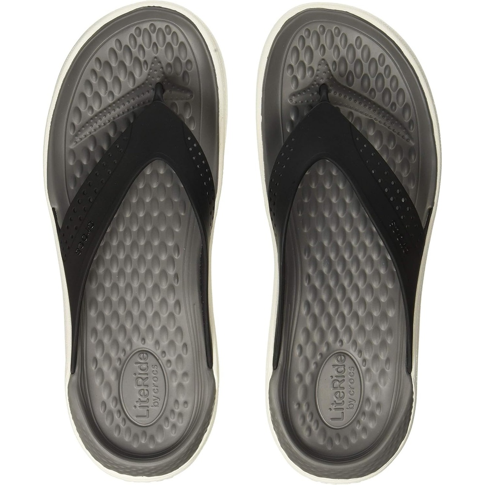 image:imageCrocs Womens Baya Flip SandalsBlackSmoke