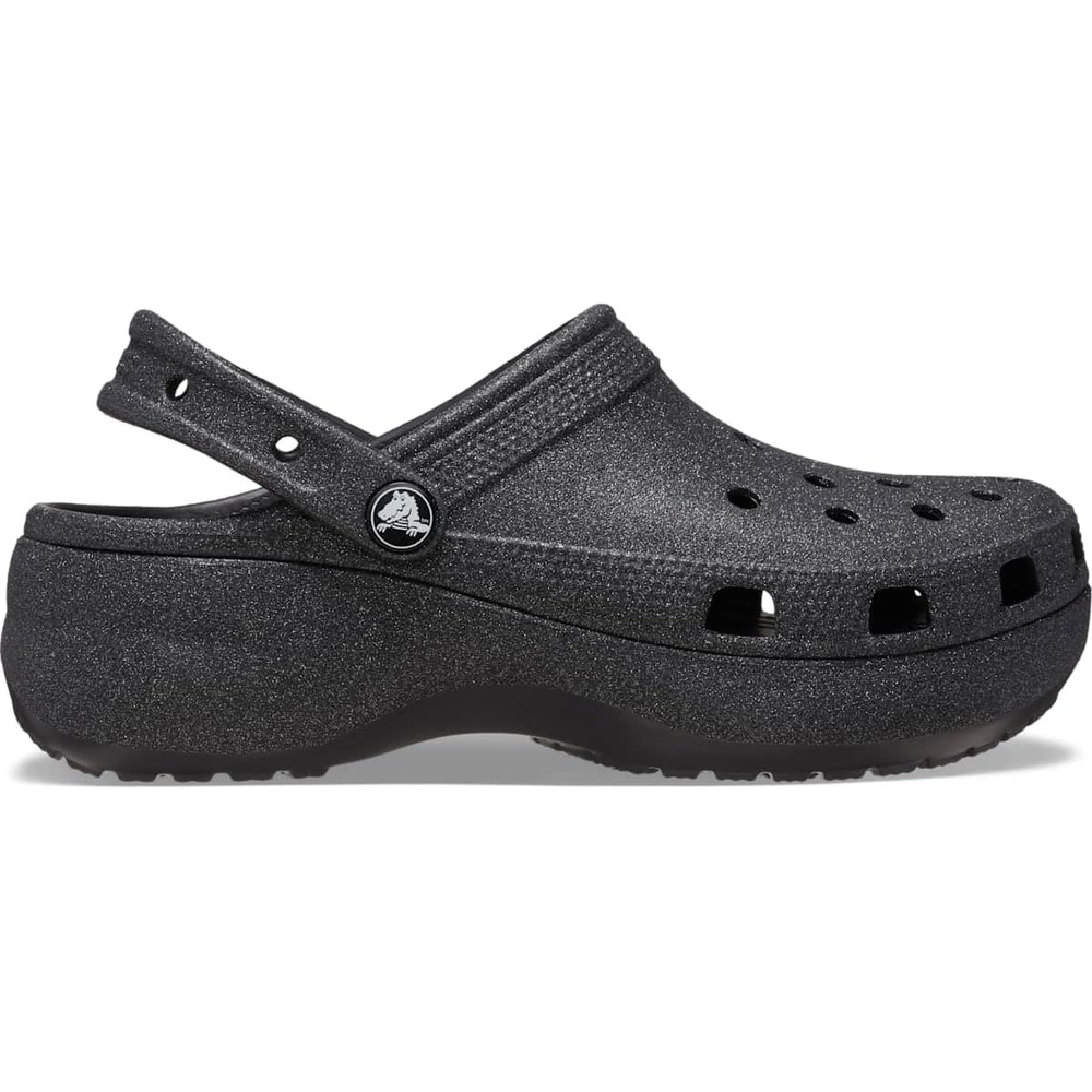 image:imageCrocs Womens Classic Platform Glitter ClogBlack Glitter