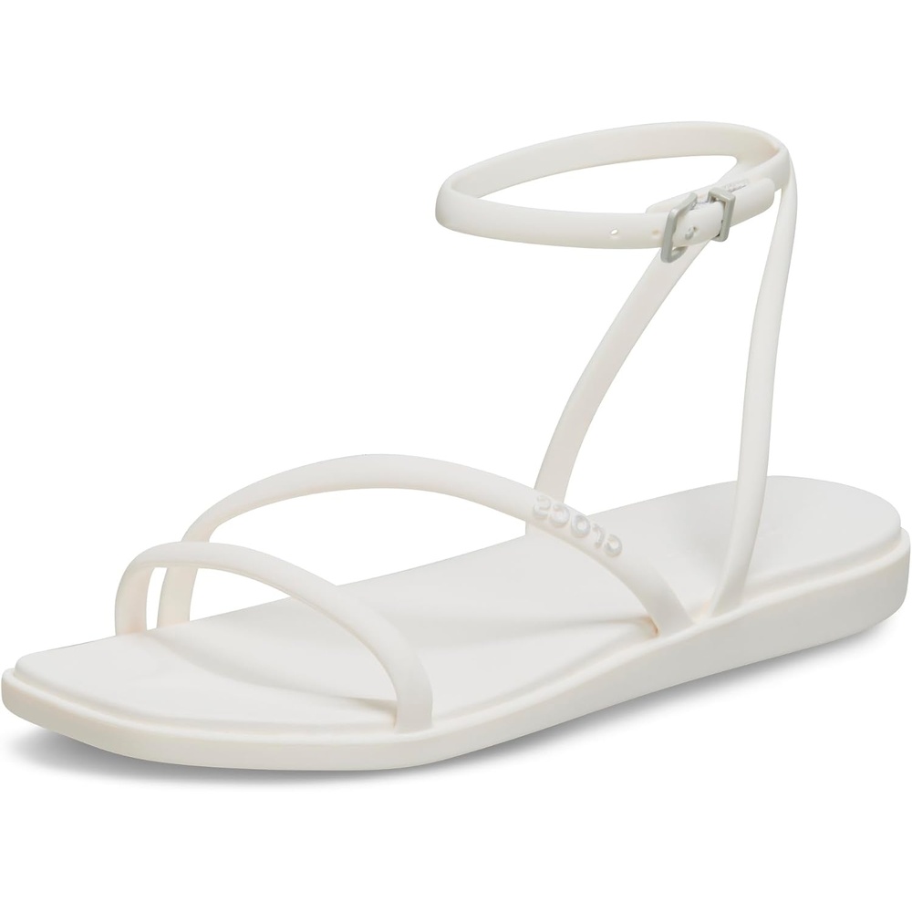 image:imageCrocs Womens Miami Ankle Strap Sandals Adjustable Heel Strap 360 Degree Comfort Croslite Foam FootbedChalk