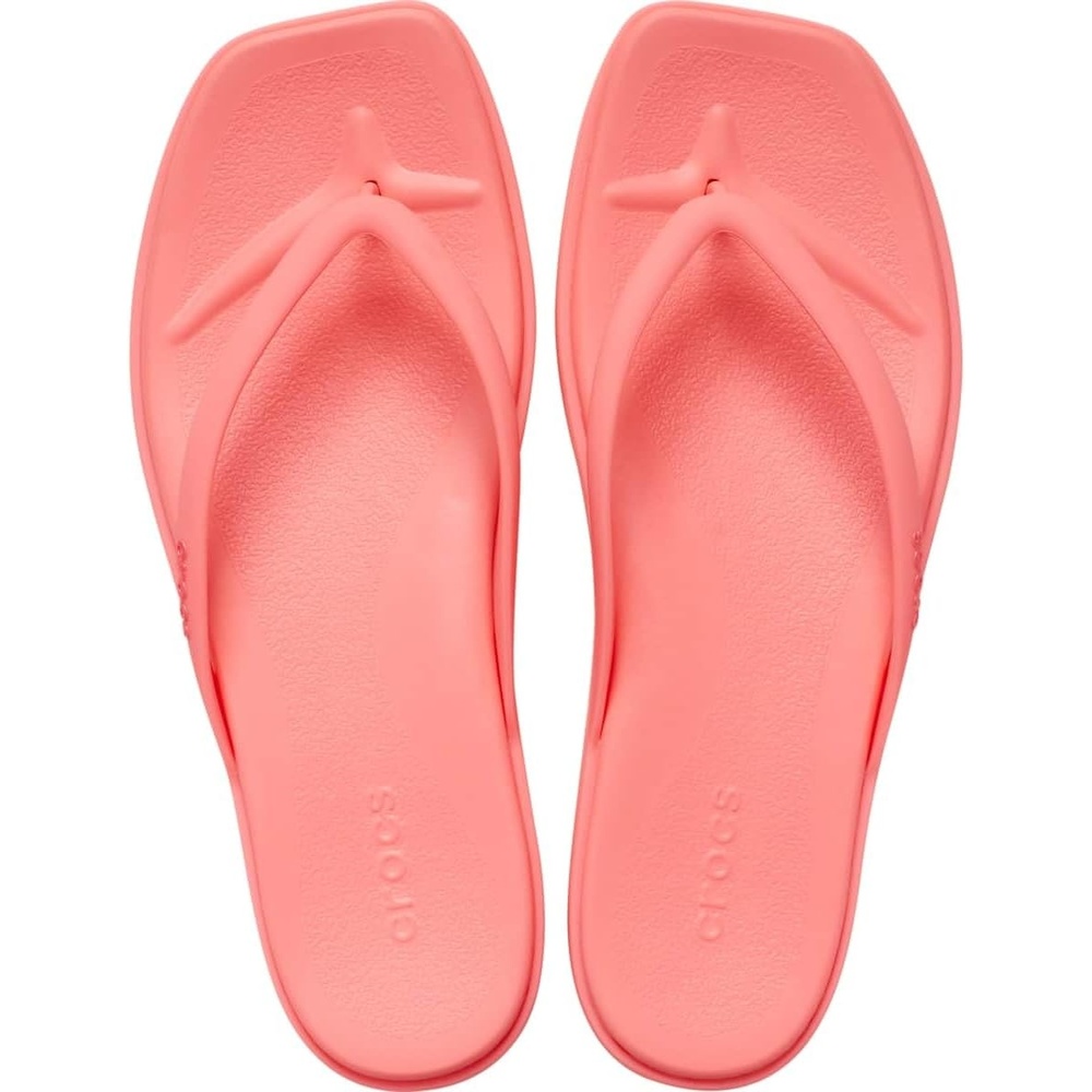 image:imageCrocs Womens Miami Flip Flops Square Toe Flat 360 Degree Comfort Croslite Foam FootbedGuava