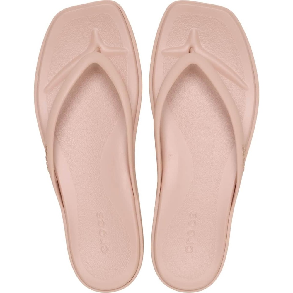 image:imageCrocs Womens Miami Flip Flops Square Toe Flat 360 Degree Comfort Croslite Foam FootbedPink Caramel