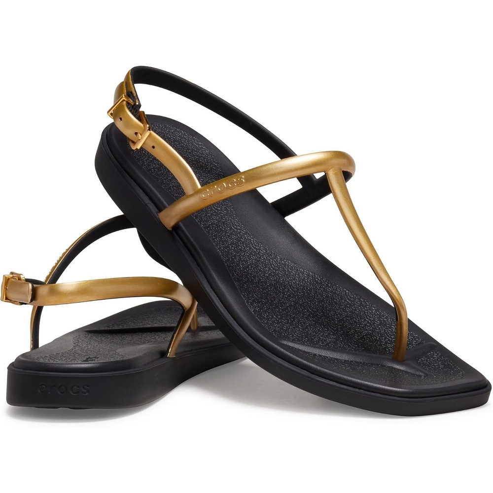 image:imageCrocs Womens Miami Thong SandalMetallic Black