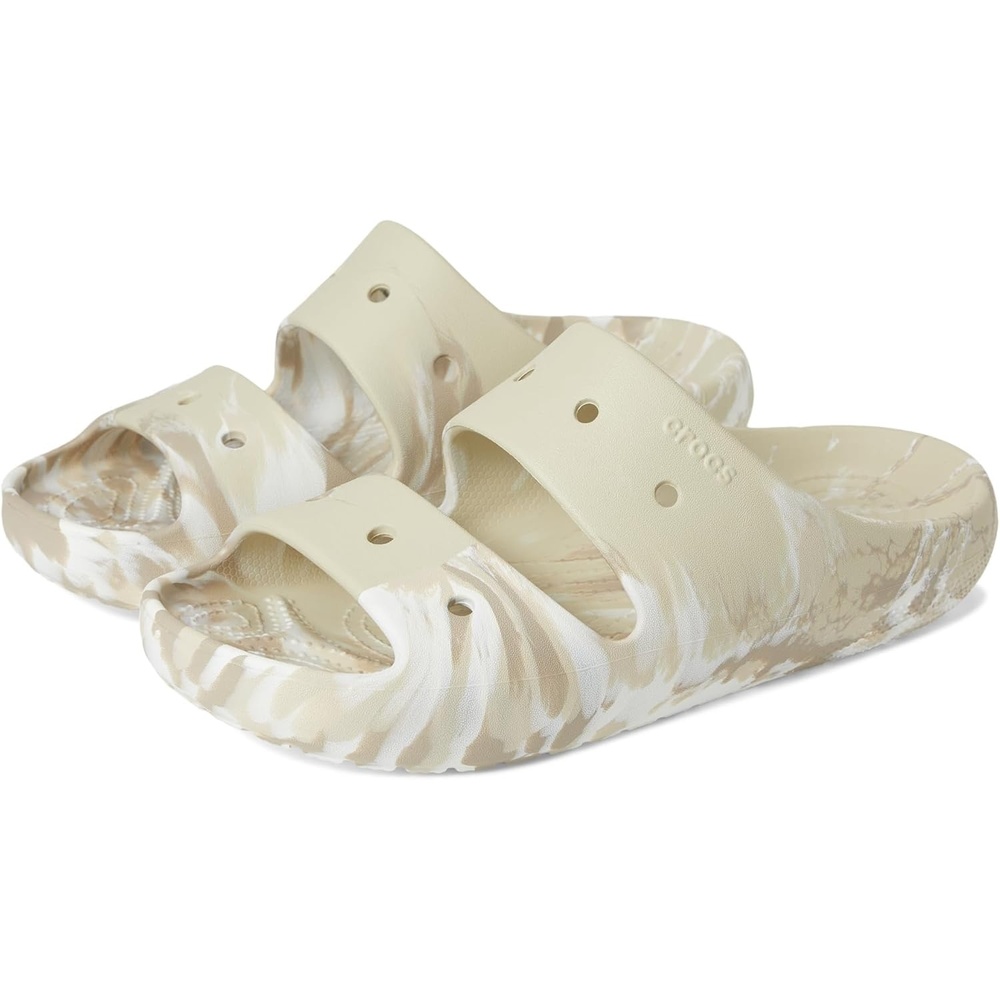 image:imageCrocs unisexadult Classic Marbled SandalsBoneMulti