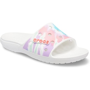 Crocs Unisex Adult Classic Graphic Slide Sandal(Fresco/Multi)