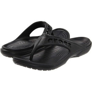 Crocs Women’s Baya Flip Sandals(Black)