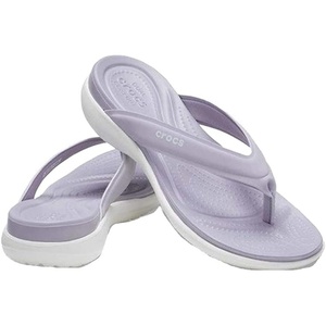 Crocs Women’s Capri V Sporty Flip Flop(Mauve Mist)