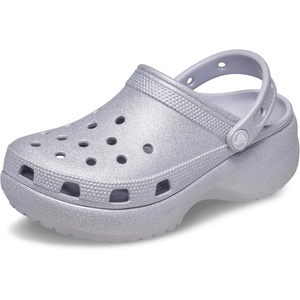 Crocs Women’s Classic Platform Glitter Clog(Mauve Mist)