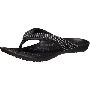 Crocs Women’s Kadee II Flip Flops(Diamante Black)
