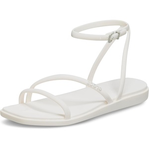 Crocs Women’s Miami Ankle Strap Sandals | Adjustable Heel Strap | 360 Degree Comfort| Croslite Foam Footbed(Chalk)