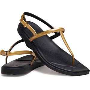 Crocs Women’s Miami Thong Sandal(Metallic Black)