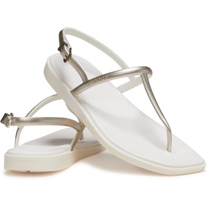 Crocs Women’s Miami Thong Sandal(Metallic Chalk)