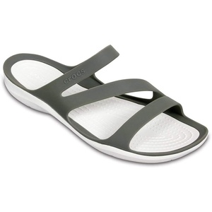 Crocs Women’s Swiftwater Sandals(Smoke/White)