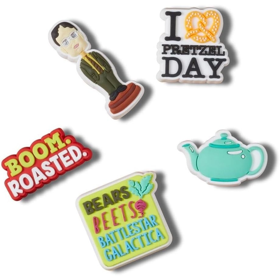 image:imageCrocs Jibbitz 5Pack Trendy Shoe Charms  Jibbitz for CrocsBears  Beets  Battlestar Galactica
