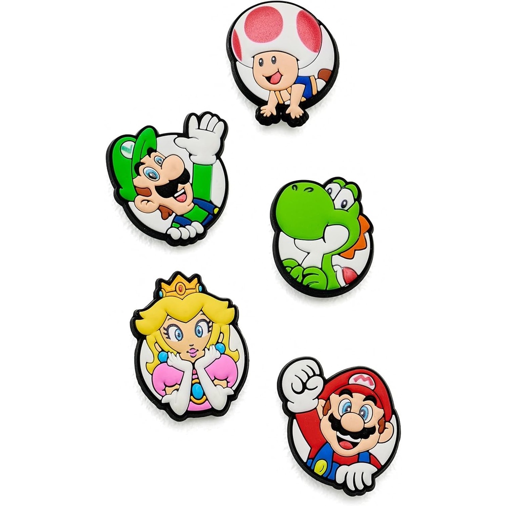 image:imageCrocs Jibbitz 5Pack Trendy Shoe Charms  Jibbitz for CrocsSuper Mario Core 5pack