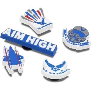 Crocs Jibbitz 5-Pack Trendy Shoe Charms | Jibbitz for Crocs(Armed Forces Us Air Force)
