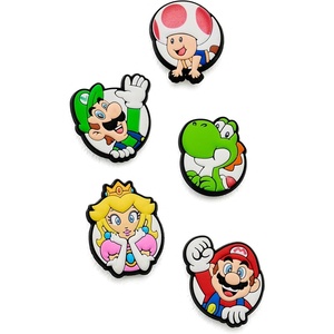 Crocs Jibbitz 5-Pack Trendy Shoe Charms | Jibbitz for Crocs(Super Mario Core 5-pack)