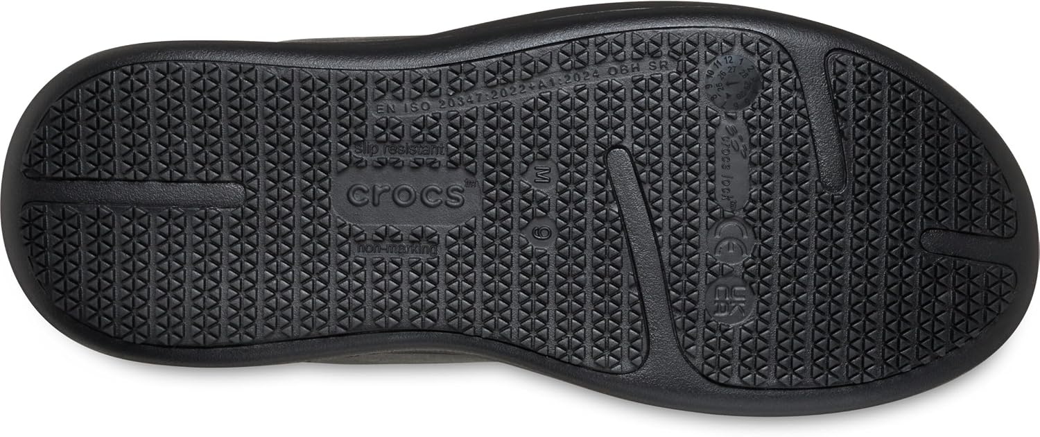 image:imageCrocs Mens Bistro No Hands Work Sneaker Enclosed Toe Slip Resistant All Day Comfort at Work LaceUp Shoes for Healthcare Hospitality and Food Service Workers Easy Clean ASTM CertifiedBlack