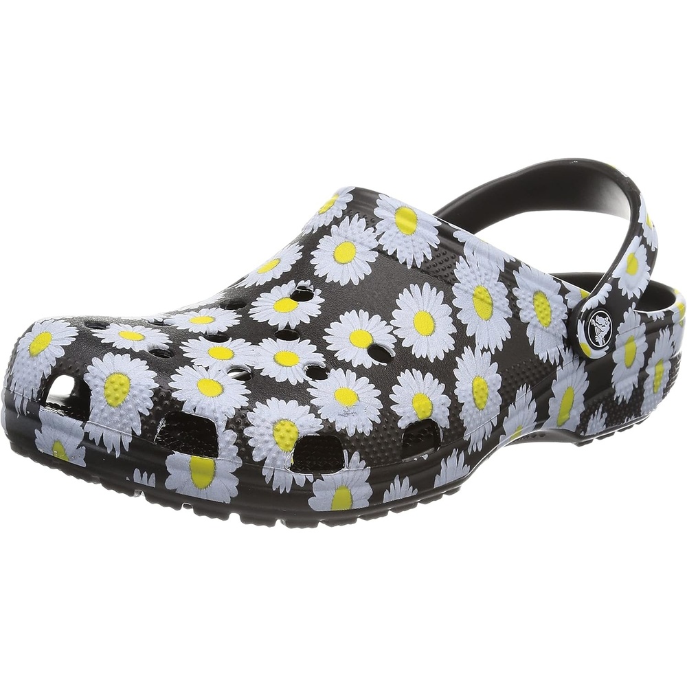 image:imageCrocs UnisexAdult Classic Clog  Seasonal GraphicBlack Daisy