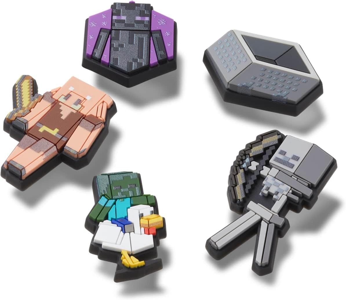 image:imageCrocs Jibbitz Video Games Shoe Charm PacksMinecraft Chicken Jockey