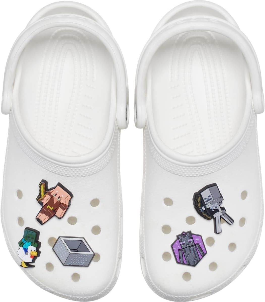 image:imageCrocs Jibbitz Video Games Shoe Charm PacksMinecraft Chicken Jockey