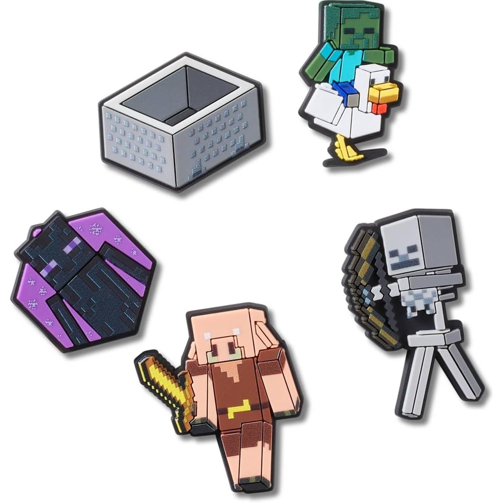 image:imageCrocs Jibbitz Video Games Shoe Charm PacksMinecraft Chicken Jockey