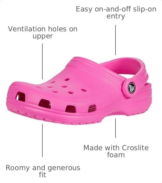 image:imageCrocs Kids Classic Clog Little KidBig KidToddler Casual ShoesElectric Pink