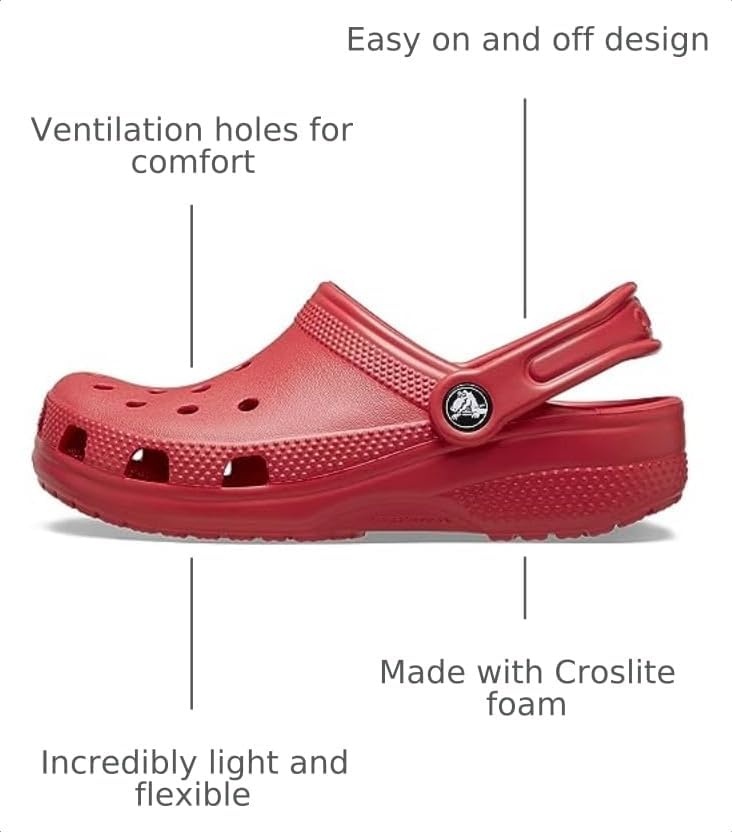 image:imageCrocs Kids Classic Clog Little KidBig KidToddler Casual ShoesVarsity Red